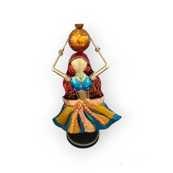 Decorative_Metal_Figurine_-_Woman_Carrying_Pot