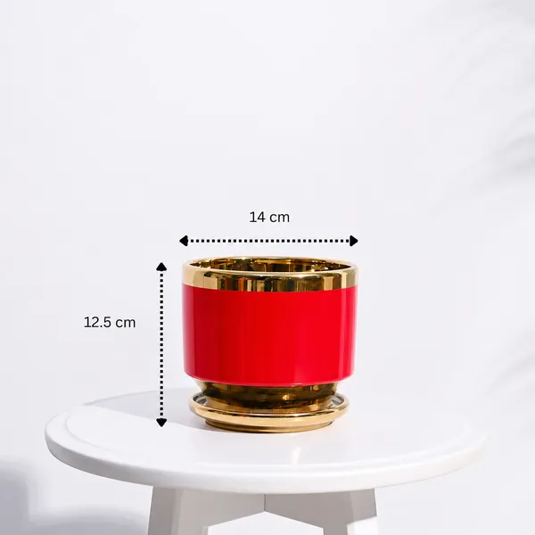 Golden_Luxe_Planter_Red