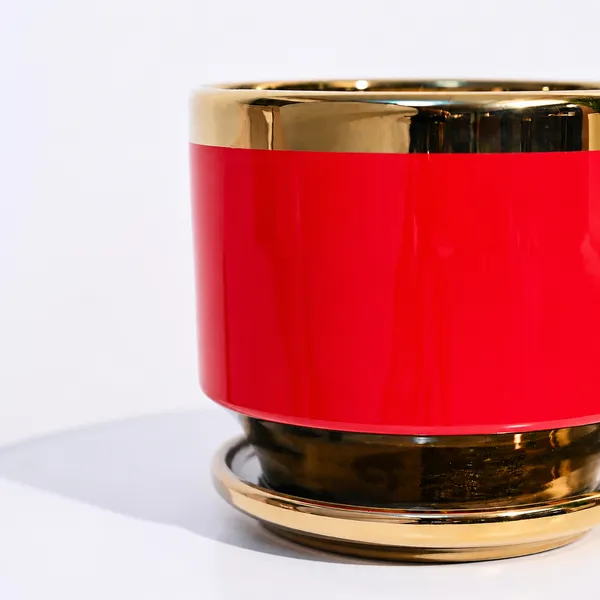 Golden_Luxe_Planter_Red
