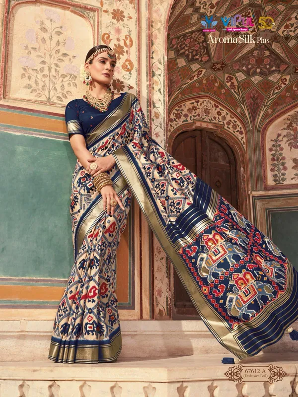 Multicolor_Premium_Silk_Patola_Saree_For_Women