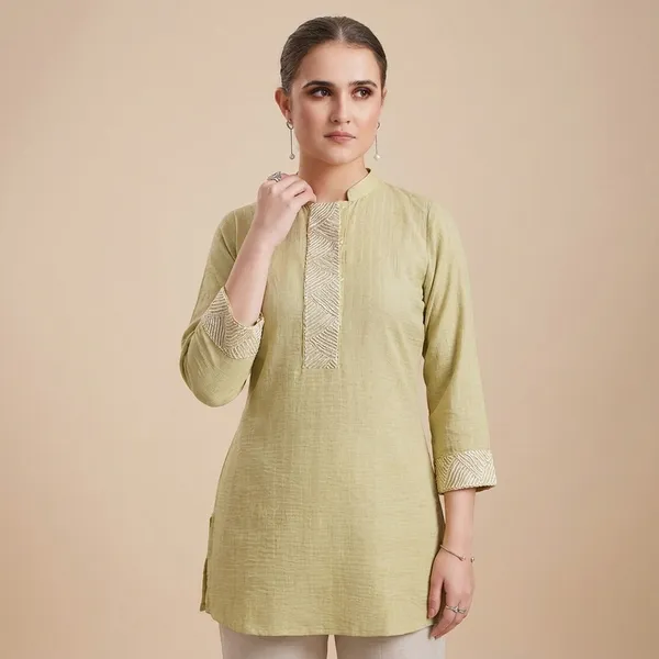 Beige_Premium_Rayon_Embroidered_Tunic_With_Palazzo_Set_For_Women