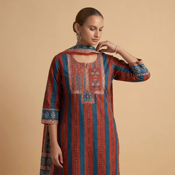Pink_And_Blue_Premium_Cotton_Feather_Touch_Ethnic_Printed_Kurti_For_Women