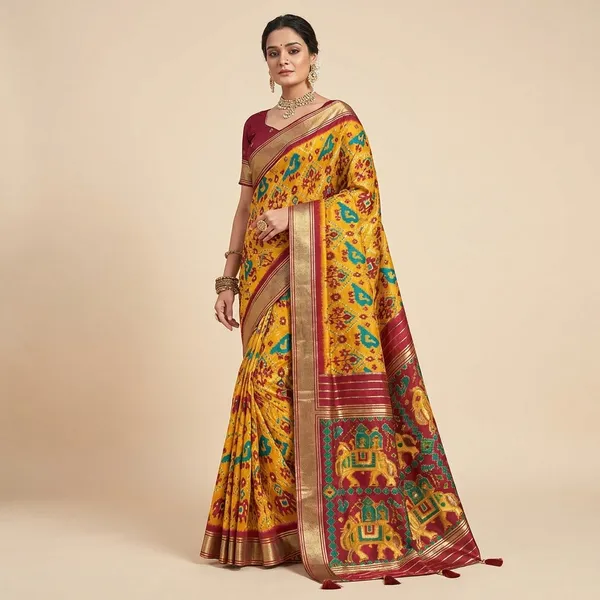 Red_And_Yellow_Premium_Silk_Patola_Saree_For_Women