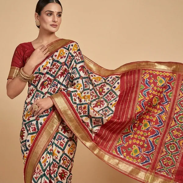 Multicolor_Premium_Silk_Patola_Saree_For_Women