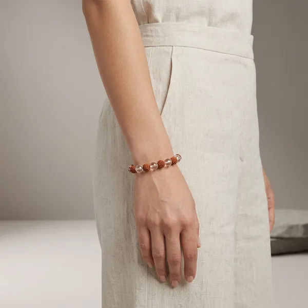 Brown_Rudraksha_Clear_Quartz_Crystal_Bracelet_For_Unisex