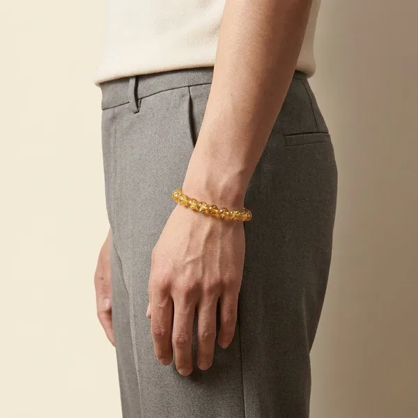 Yellow_Natural_Citrine_Crystal_Beaded_Bracelet_