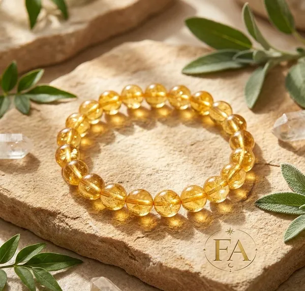 Yellow_Natural_Citrine_Crystal_Beaded_Bracelet_