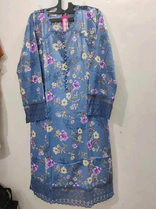 Blue_Cotton_Rayon_Straight_Floral_Print_Long_Kurta_For_Women