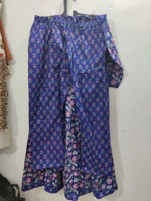 Blue_Cotton_Floral_Printed_Anarkali_Frock_Set_With_Dupatta_For_Women