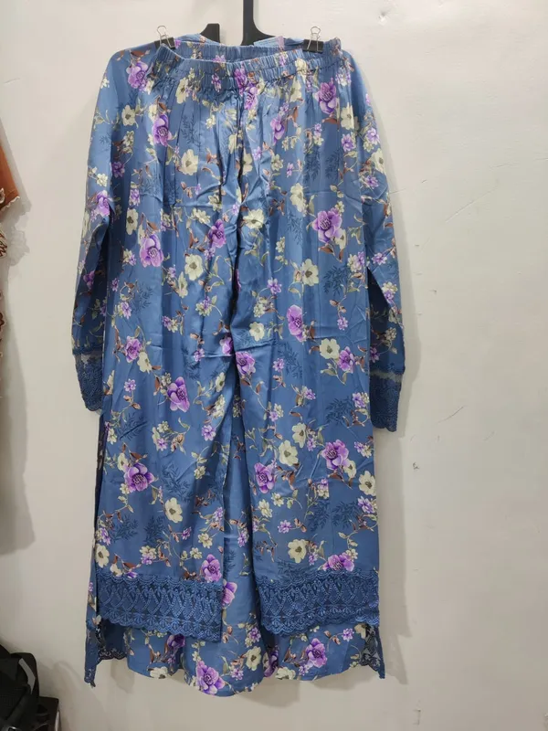 Blue_Cotton_Rayon_Straight_Floral_Print_Long_Kurta_For_Women