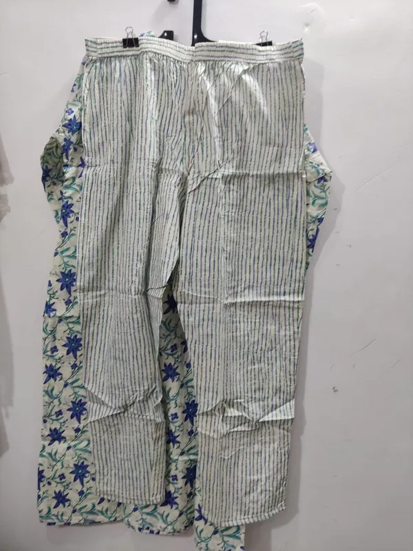 Off_White_Blue_Floral_Print_Cotton_Kurta_Set_With_Dupatta_For_Women