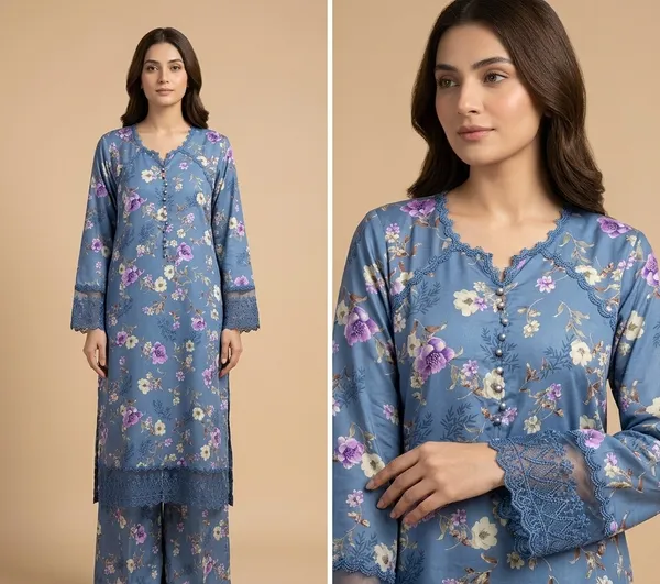 Blue_Cotton_Rayon_Straight_Floral_Print_Long_Kurta_For_Women