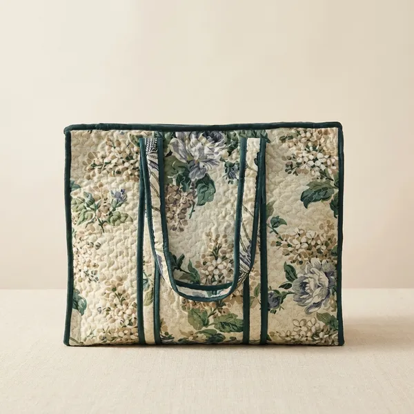 Floral_Print_Insulated_Tote_Bag_With_Zipper_Closure