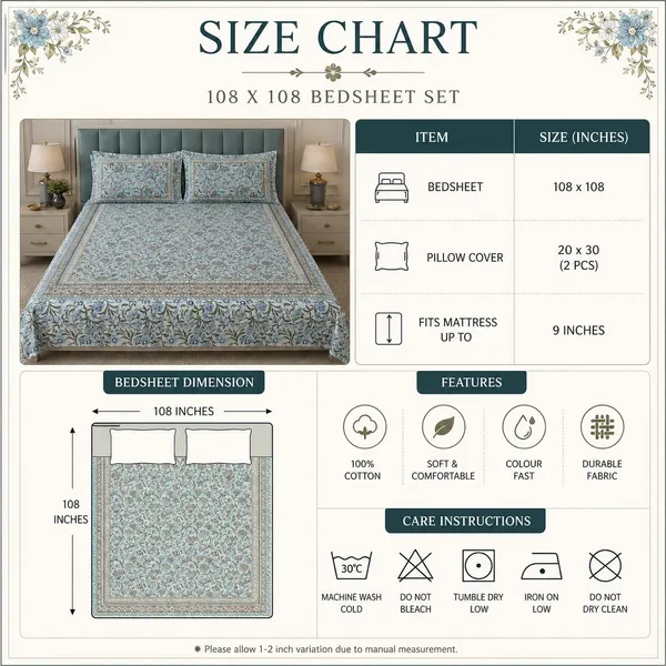 Traditional_Floral_Print_Traditional_Fabric_Nature_Bloom_Collection_Super_King_Bedsheet_With__2_Pillow_Covers_(Super_King_Size(108*108))