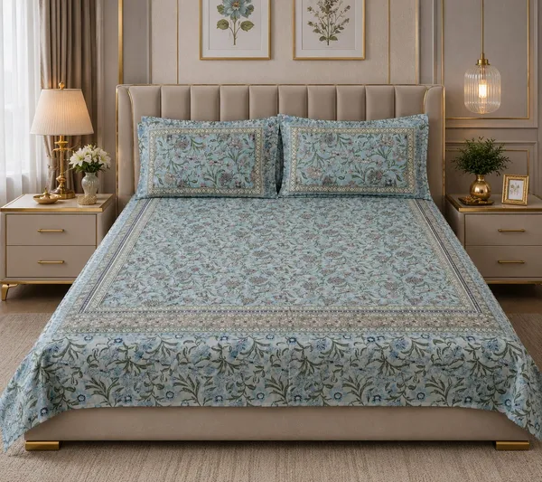 Traditional_Floral_Print_Traditional_Fabric_Nature_Bloom_Collection_Super_King_Bedsheet_With__2_Pillow_Covers_(Super_King_Size(108*108))
