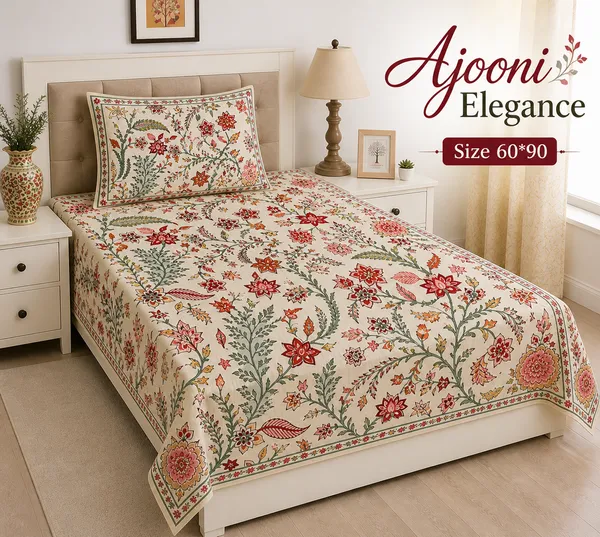 Anokhi_Floral_Print_Cotton_Fabric_Traditional_Indian_Pattern_(Single_Besheet)