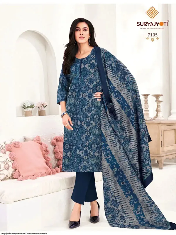 Navy_Blue_Cotton_Suit_Set_For_Women