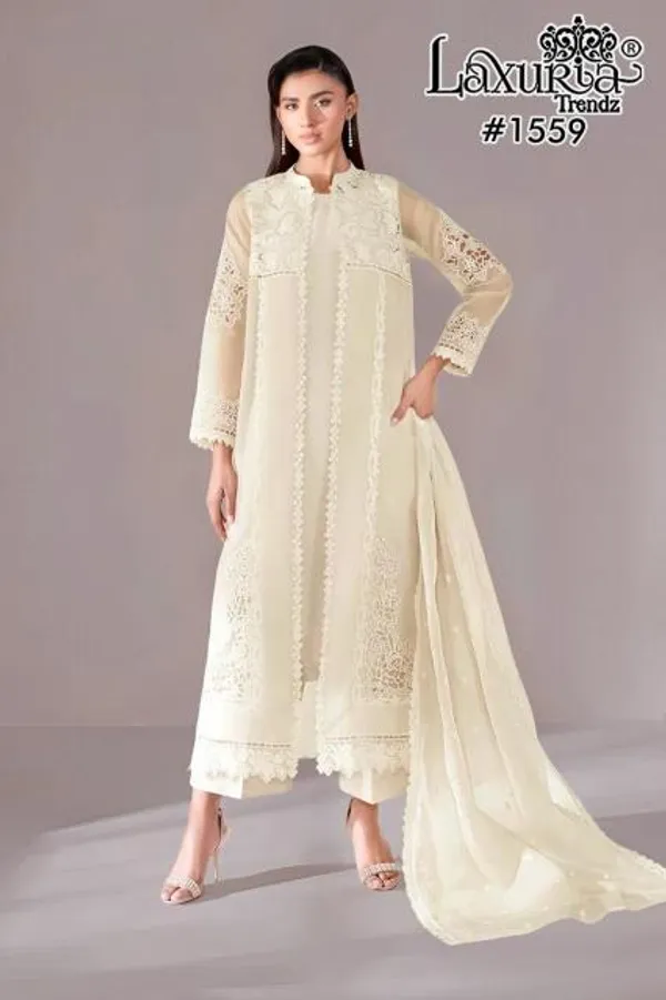 Cream_Soft_Fendy_Suit_Set_For_Women