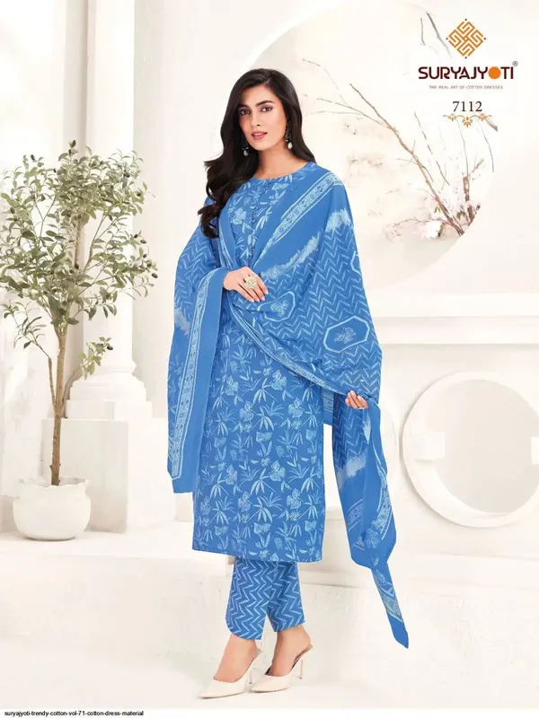 Blue_Cotton_Suit_Set_For_Women