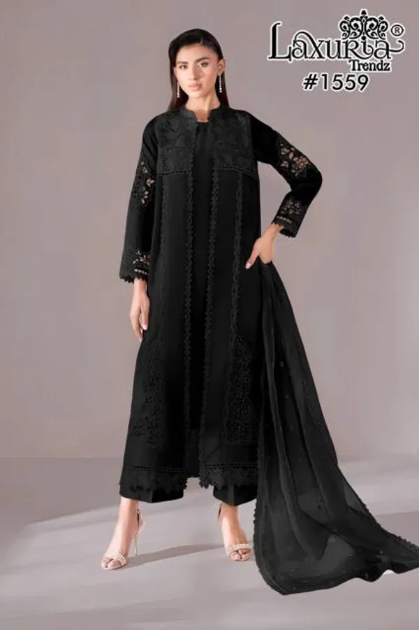 Black_Soft_Fendy_Suit_Set_For_Women