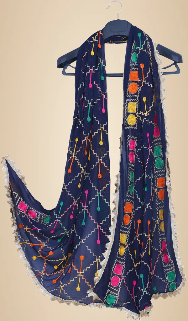 Dark_Blue_Chiffon_Geometric_Print_Dupatta_For_Women