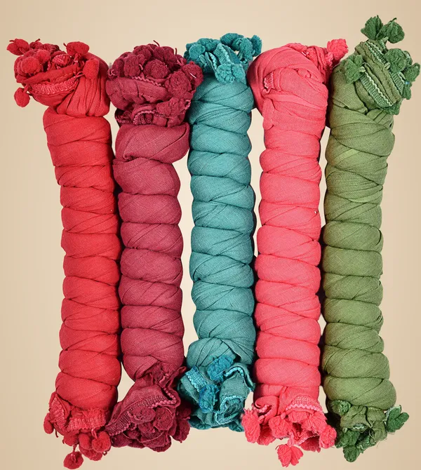 Multicolor_Cotton_Blend_Solid_Dupatta_For_Women_(Pack_Of_5)
