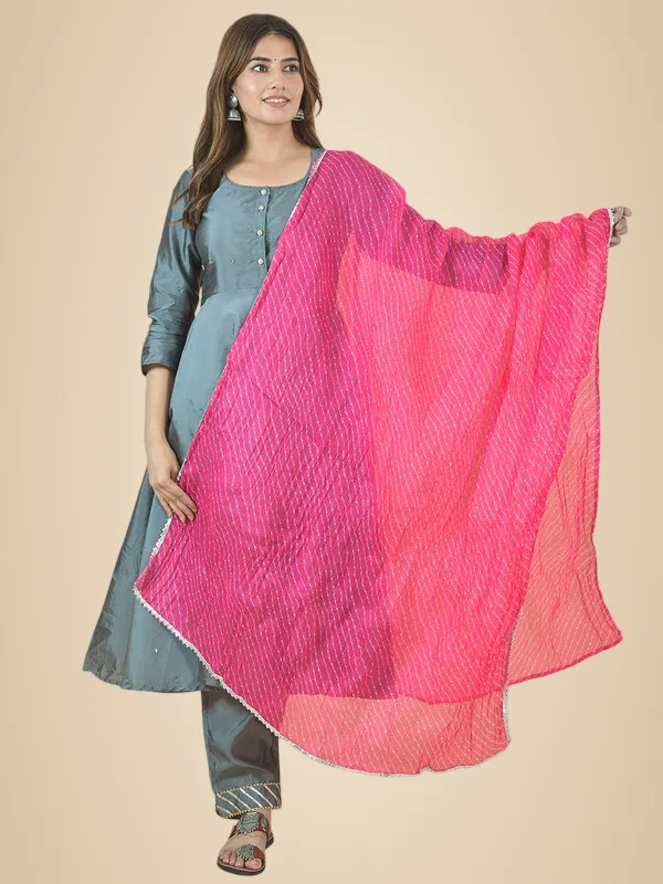 Pink_Kota_Doria_Striped_Dupatta_For_Women
