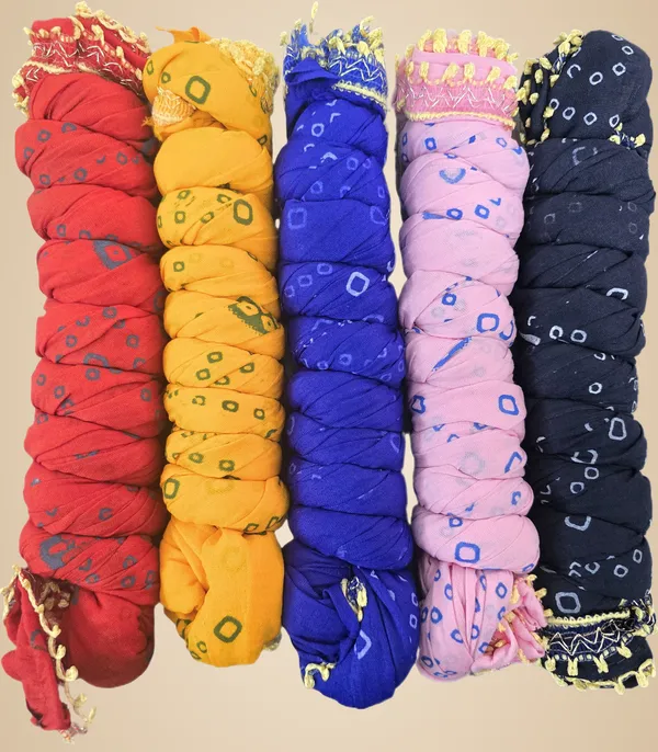 Multicolor_Cotton_Blend_Solid_Dupatta_For_Women_(Pack_Of_5)