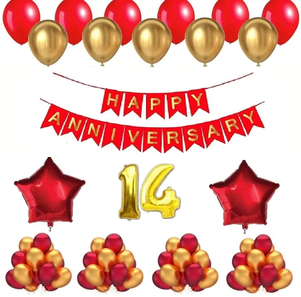 Golden_And_Red_Anniversary_Decoration_Kit_(Set_Of_50)