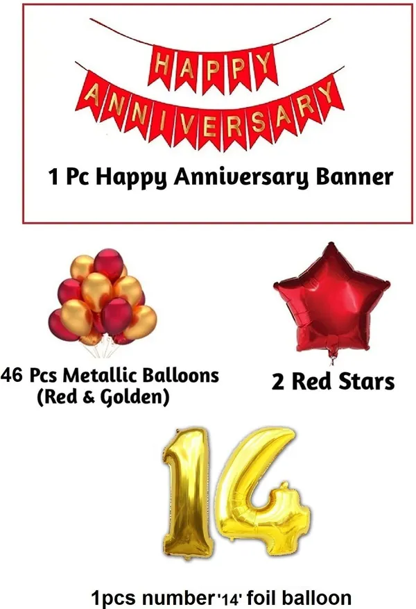 Golden_And_Red_Anniversary_Decoration_Kit_(Set_Of_50)