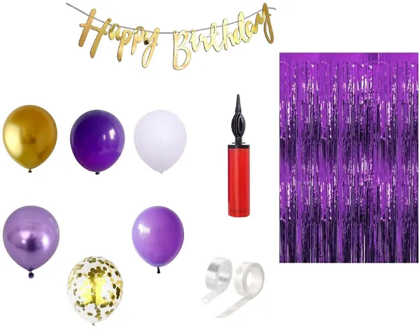 Golden_And_Purple_1St_,_2Nd_Happy_Birthday_Decoration_Kit_(Set_Of_61)