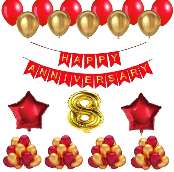 Golden_And_Red_Anniversary_Decoration_Kit_(Set_Of_50)