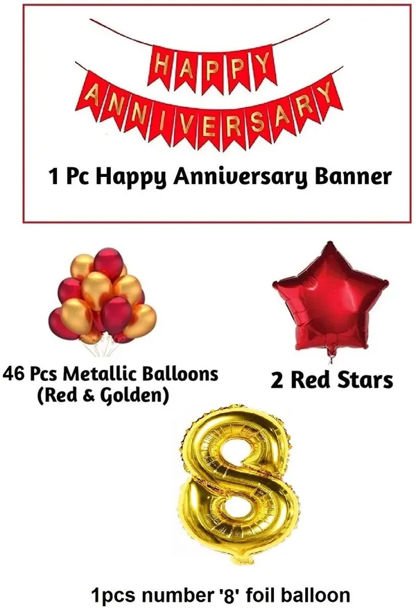Golden_And_Red_Anniversary_Decoration_Kit_(Set_Of_50)