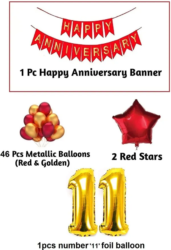 Golden_And_Red_Anniversary_Decoration_Kit_(Set_Of_50)