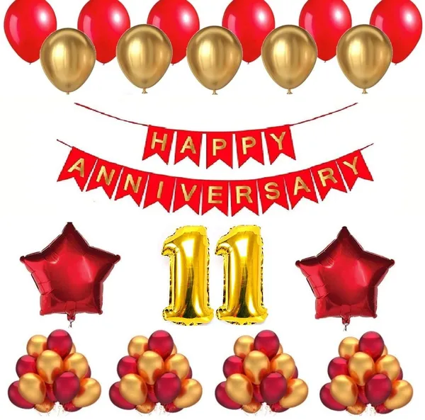 Golden_And_Red_Anniversary_Decoration_Kit_(Set_Of_50)