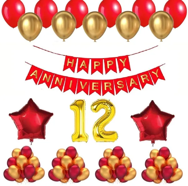 Golden_And_Red_Anniversary_Decoration_Kit_(Set_Of_50)