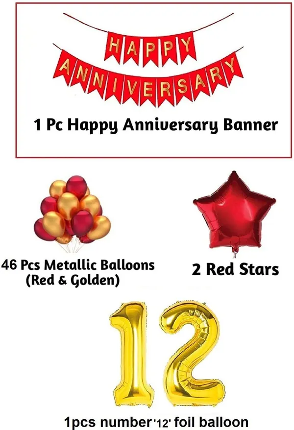 Golden_And_Red_Anniversary_Decoration_Kit_(Set_Of_50)