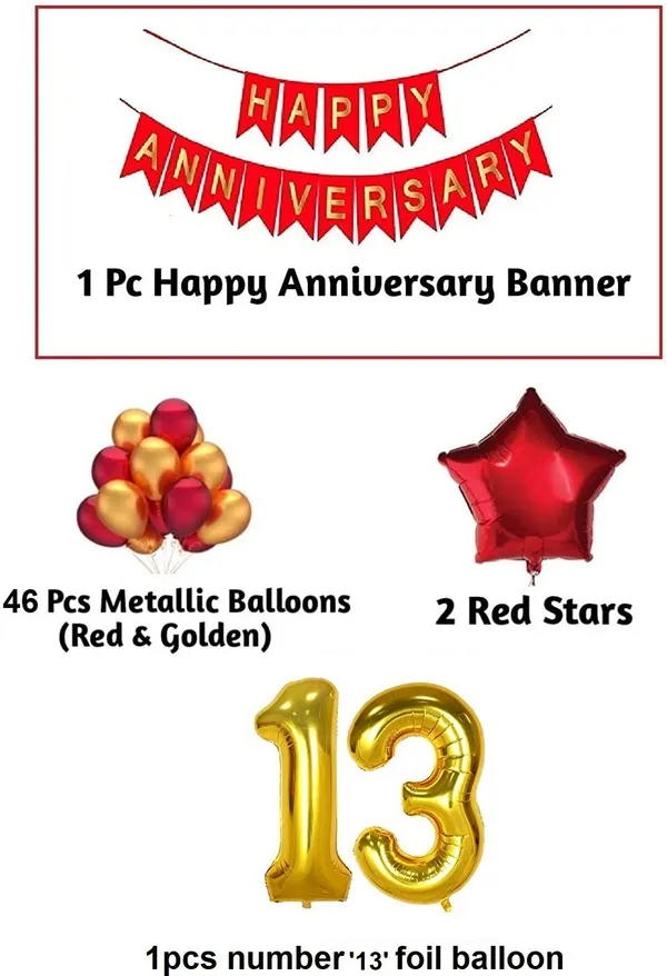 Golden_And_Red_Anniversary_Decoration_Kit_(Set_Of_50)