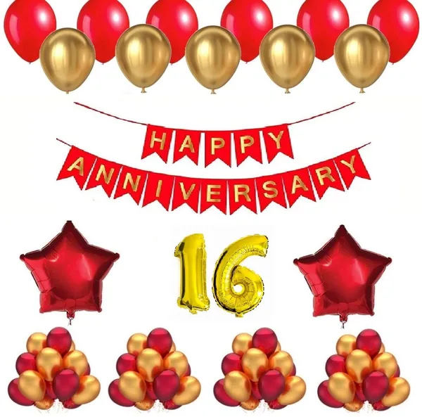 Golden_And_Red_Anniversary_Decoration_Kit_(Set_Of_50)