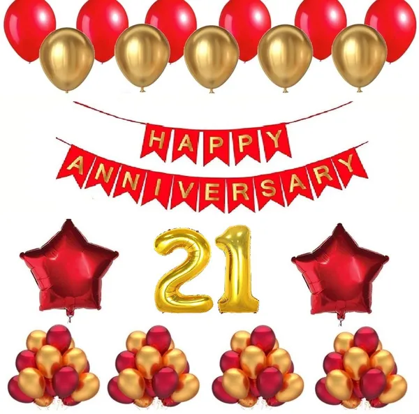 Golden_And_Red_Anniversary_Decoration_Kit_(Set_Of_50)