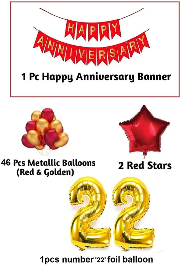 Golden_And_Red_Anniversary_Decoration_Kit_(Set_Of_50)