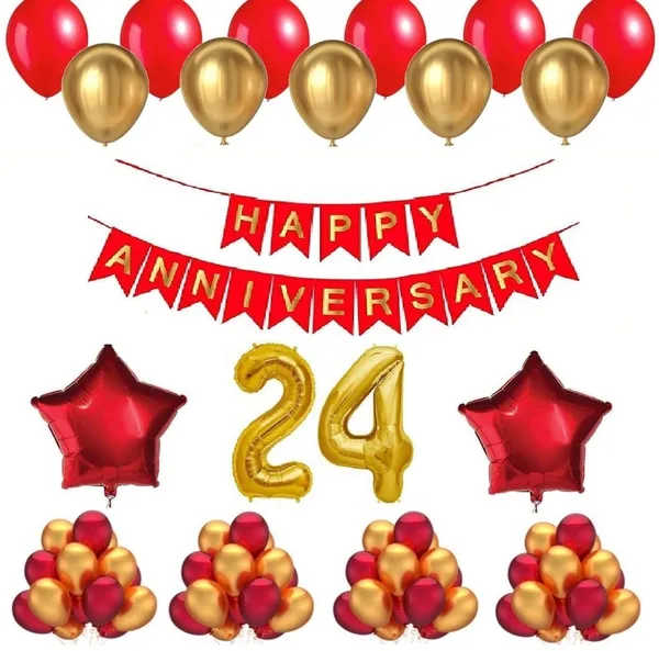 Golden_And_Red_Anniversary_Decoration_Kit_(Set_Of_50)
