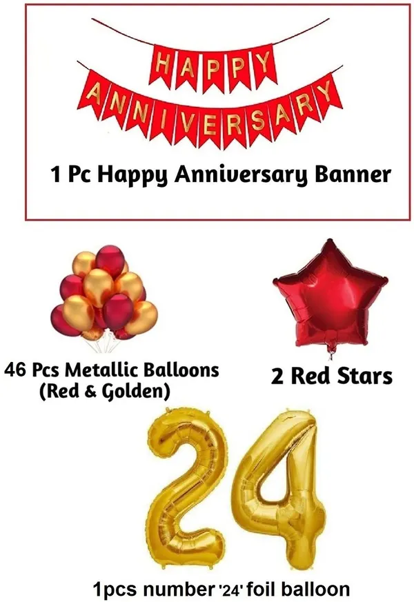 Golden_And_Red_Anniversary_Decoration_Kit_(Set_Of_50)
