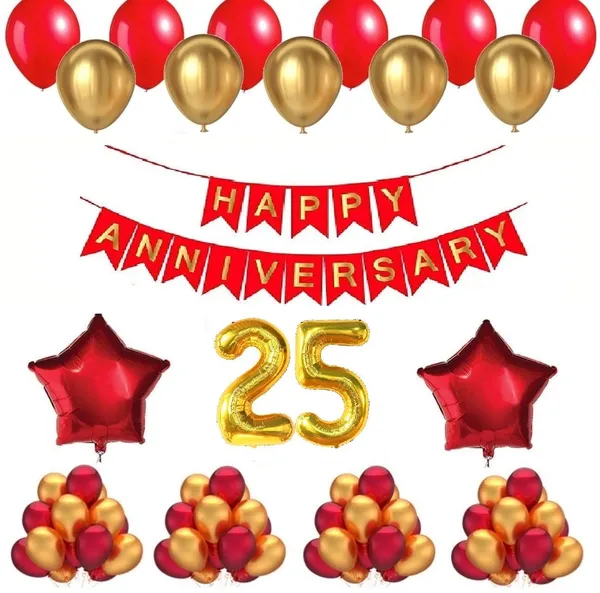 Golden_And_Red_Anniversary_Decoration_Kit_(Set_Of_50)
