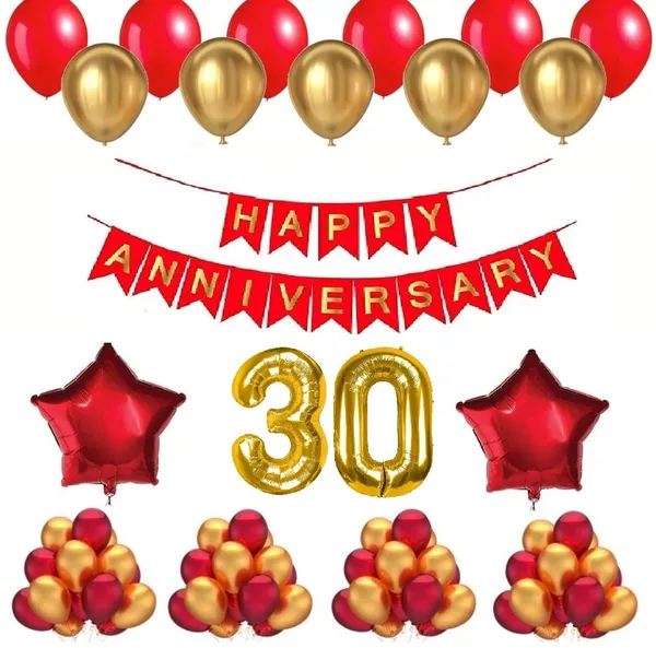 Golden_And_Red_Anniversary_Decoration_Kit_(Set_Of_50)