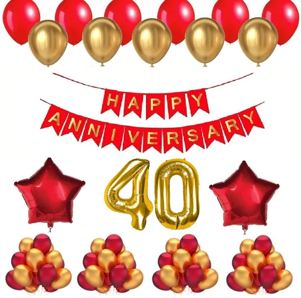 Golden_And_Red_Anniversary_Decoration_Kit_(Set_Of_50)
