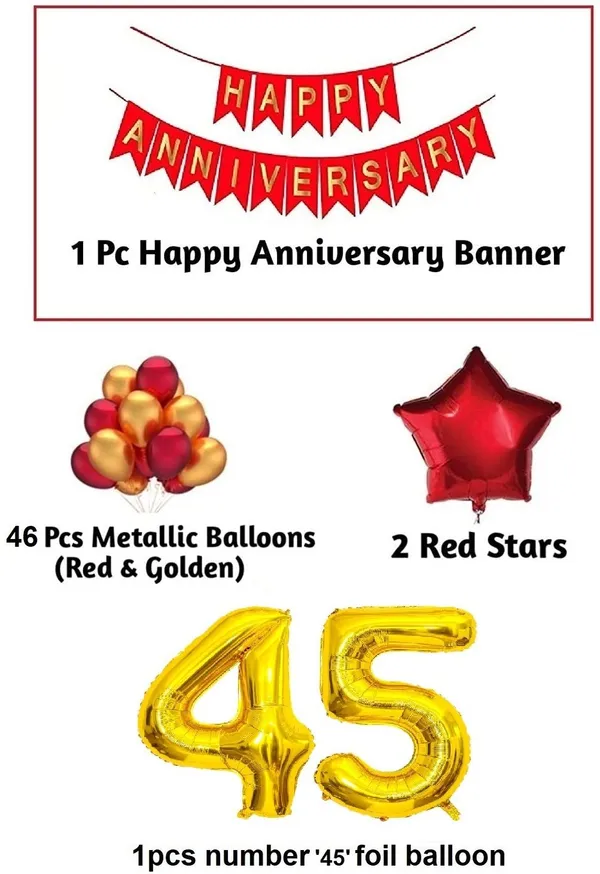 Golden_And_Red_Anniversary_Decoration_Kit_(Set_Of_50)