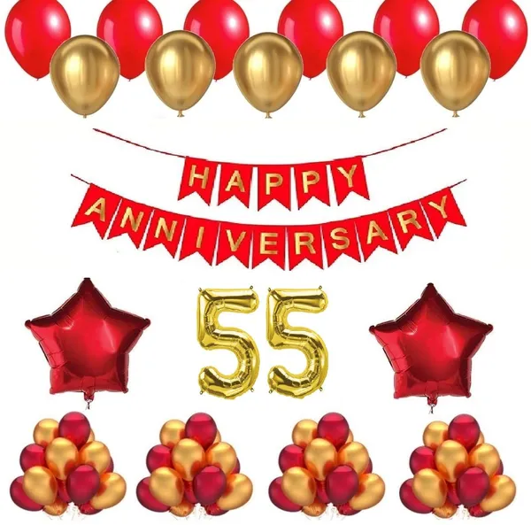 Golden_And_Red_Anniversary_Decoration_Kit_(Set_Of_50)