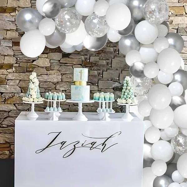 White_And_Silver_Happy_Birthday_Decoration_Kit_(Set_Of_100)