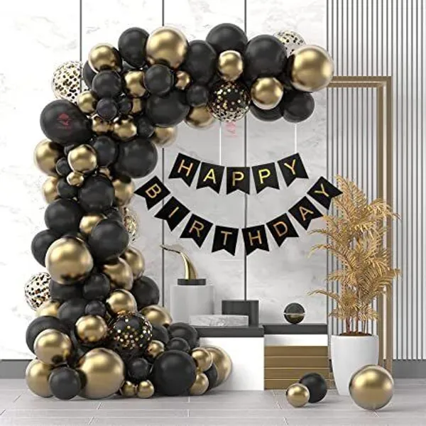 Golden_And_White_Happy_Birthday_Decoration_Kit_(Set_Of_69)